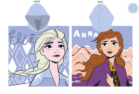 Frozen Kids Hooded Beach Towel Poncho