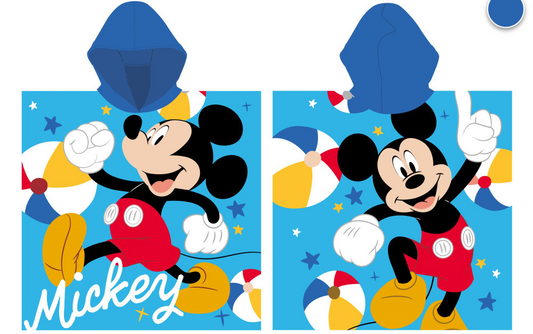 Mickey Mouse Kids Hooded Beach Towel Poncho