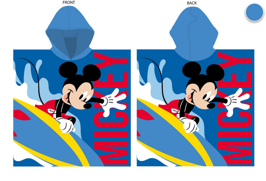 Mickey Mouse Kids Hooded Beach Towel Poncho