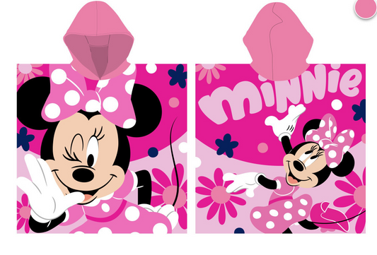 Minnie Mouse Kids Hooded Cotton Beach Towel Poncho