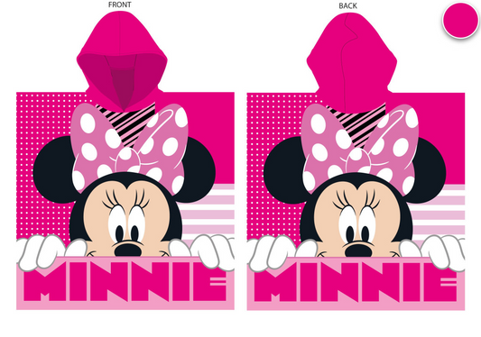 Minnie Mouse Kids Hooded Beach Towel Poncho