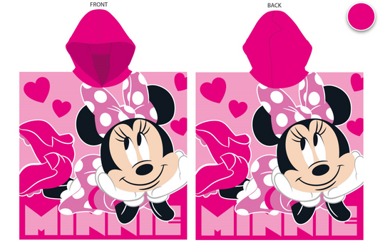 Minnie Mouse Kids Hooded Beach Towel Poncho