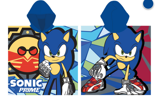 Sonic the Hedgehog Kids Hooded Beach Towel Poncho