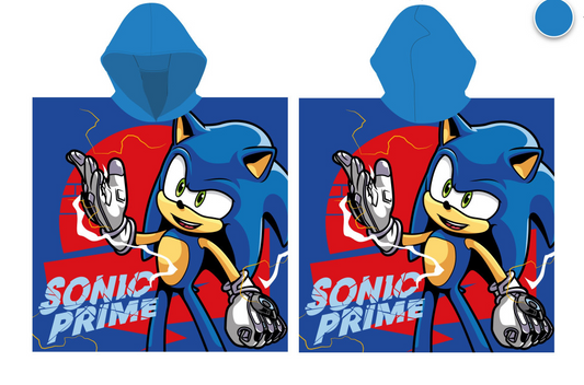 Sonic the Hedgehog Kids Hooded Beach Towel Poncho