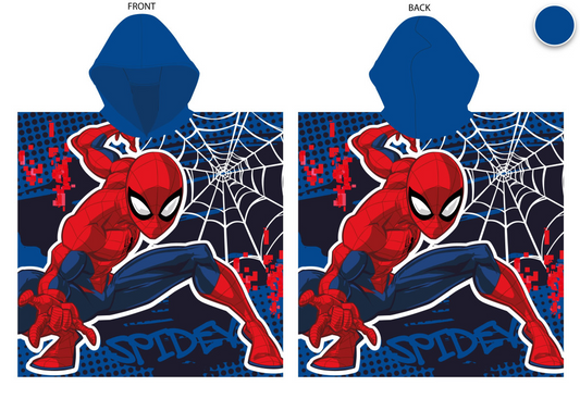 Spider-Man Kids Hooded Beach Towel Poncho