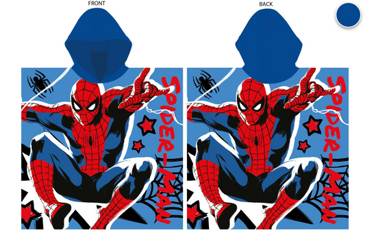 Spider-Man Kids Hooded Beach Towel Poncho