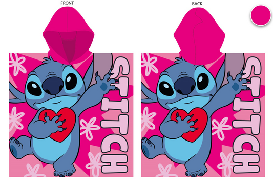 Stitch Kids Hooded Beach Towel Poncho